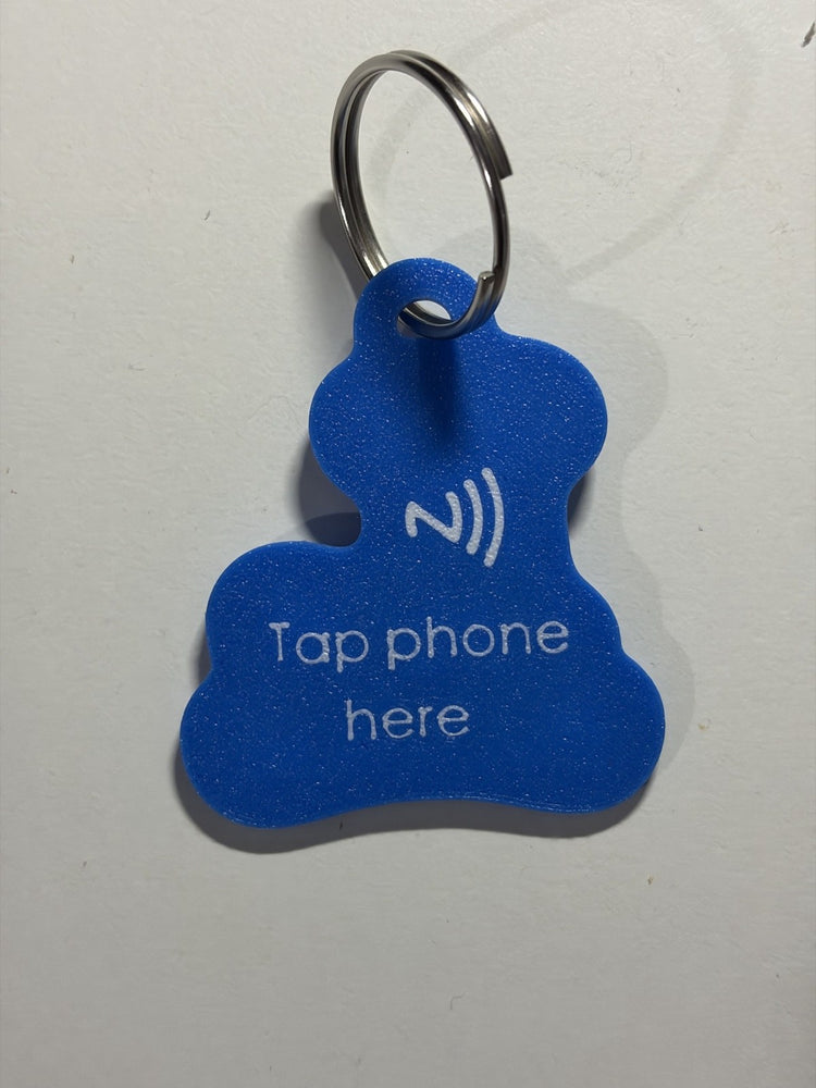 VitalPaws One Tag Gen 6, back: Tap phone here, with the NFC mark
