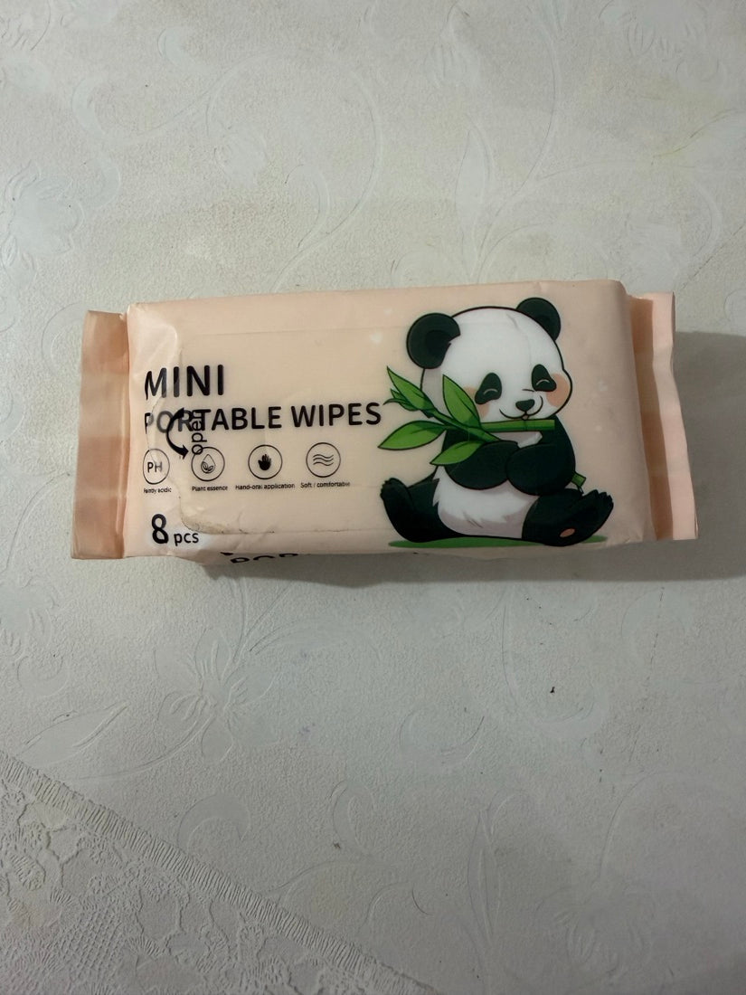 Mini portable paw wipes
